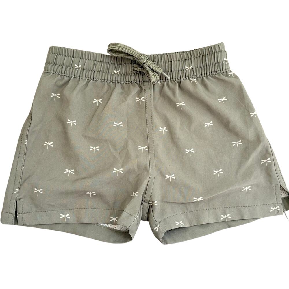 Jamie Kay Dragonfly Toddler Swim Trunk Size 3Y Green Unisex